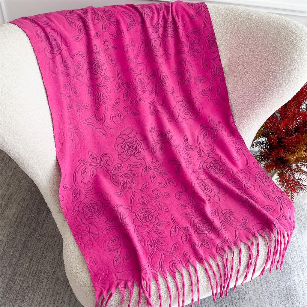 Warm Cashmere Scarf Women Shawl Floral Print New Wraps Luxury Thick Blanket Winter Bufanda Pashmina Female Travel Poncho Stoles