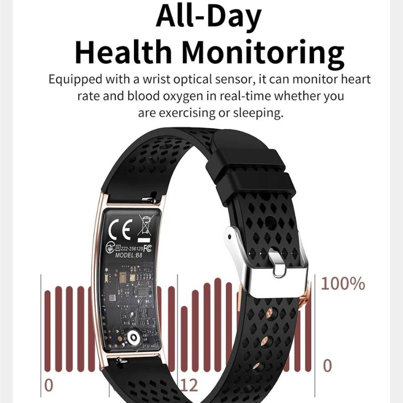 2026 Neues Smart-Armband für Damen und Herren Herzfrequenz-Schlafmonitor Gesundheits-Smart-Band Wasserdichter Sport-Schritt-Fitness-Tracker Smartwatch für Android IOS