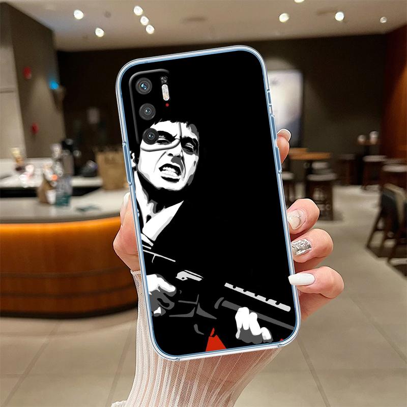 

RE51 S-Scarfaces Transparent Phone Case for Samsung Galaxy A04 A04S A14 A23 A34 A54 M23 M33 M52 M53 Galaxy M52 5G
