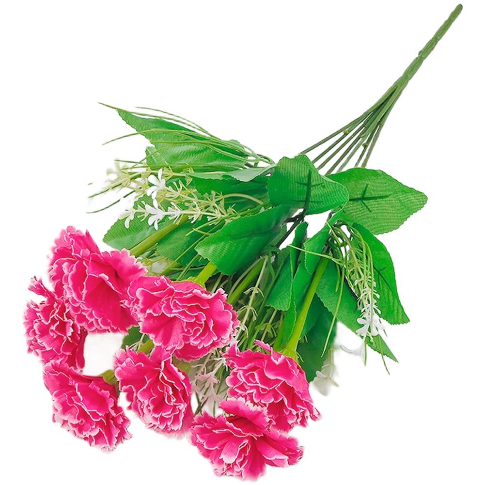 

Elegant Wedding Flowers Artificial Flowers Floral Arrangement Silk Carnation Pre-arranged Stems Realistic Appearance рожевий червоний колір
