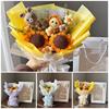 Graduation Flower Bouquet Mothers Day Gifts Crochet Flower Bouquet Hand-Knit Flower Birthday Teachers Day Graduation Gifts