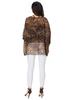 Plus Size Women's Bohemian Chiffon Beach Cover-Up Shirt