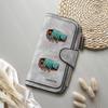 Gothic Skeleton Print Long Wallet Casual Portable Card Holder Fashion Daily Purse