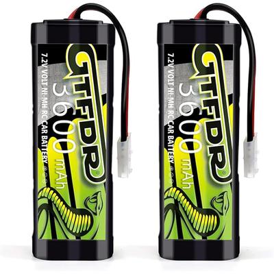 GTFDR 3600mAh 7.2V NiMH aux performances explosives, équipé d'un connecteur Tamiya, pour voitures radiocommandées. Idéal pour la radiocommande et aussi