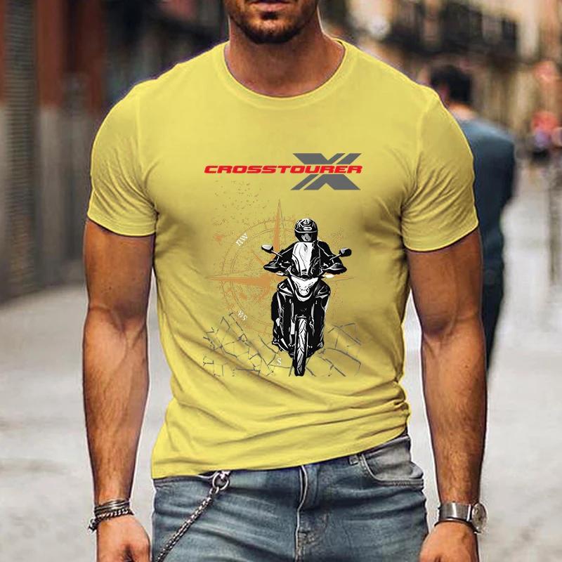 

2024 Летняя футболка с принтом Wild Motorcycle Compass Graphics Мужская футболка Модная повседневная футболка с круглым вырезом с коротким рукавом Уличная футболка XXXXXL жёлтый