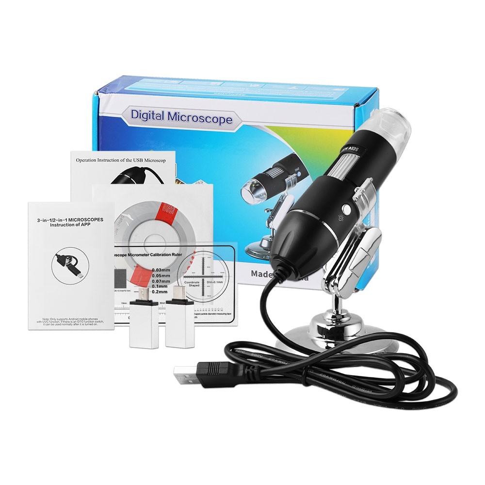 1000X 8 LED Analyzer Wireless Portable Zoom Microscope HD Magnifier Digital Video Camera Skin Detector
