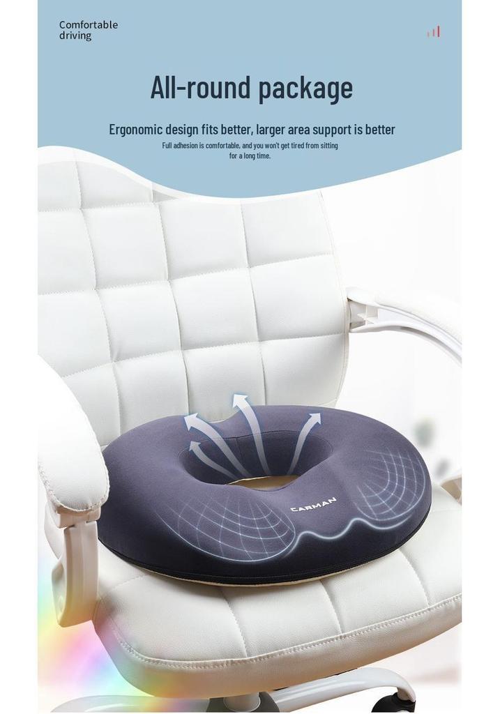 Ergonomic Hemorrhoid & Pregnancy Seat Cushion for Tailbone and Buttocks Relief – All-Season Comfort