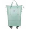 Unisex Expandable Large-Capacity Travel Duffel Bag with Wheels, Foldable Boarding Luggage for Business Trips and Shopping.