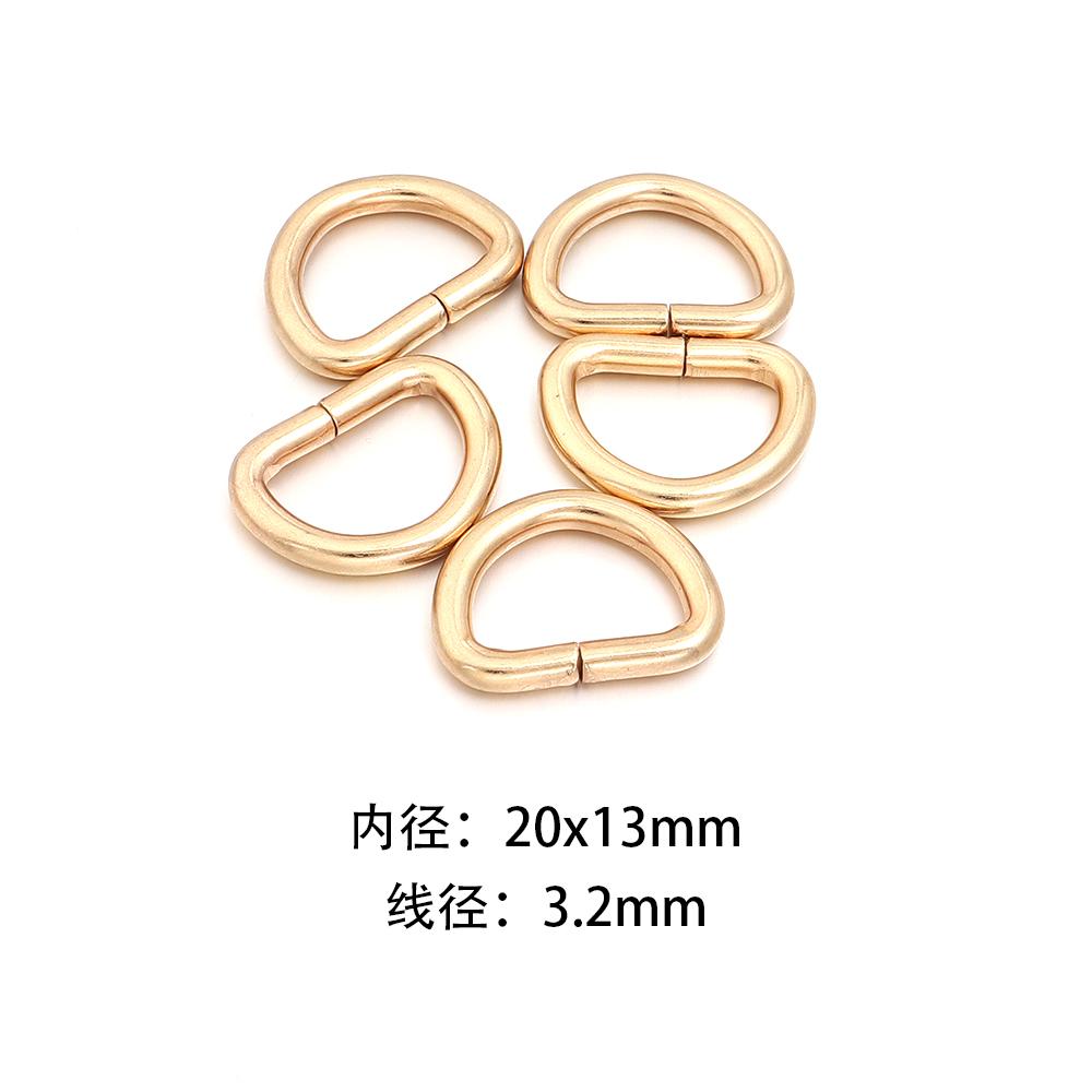 10-20pcs Metal D Ring Adjustable Buckle Clasp For Webbing Backpacks Straps Bags Cat Dog Collar Chain Buckles DIY Accessorie