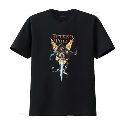 T-shirt en coton vintage du groupe Jethro Tull Toutes tailles disponibles Vintage Unisexe Légèrement doux Polyvalent Homme Graphique Élégant