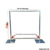 Retractable Iron Wedding Prop Stand for Sign-In Backgrounds