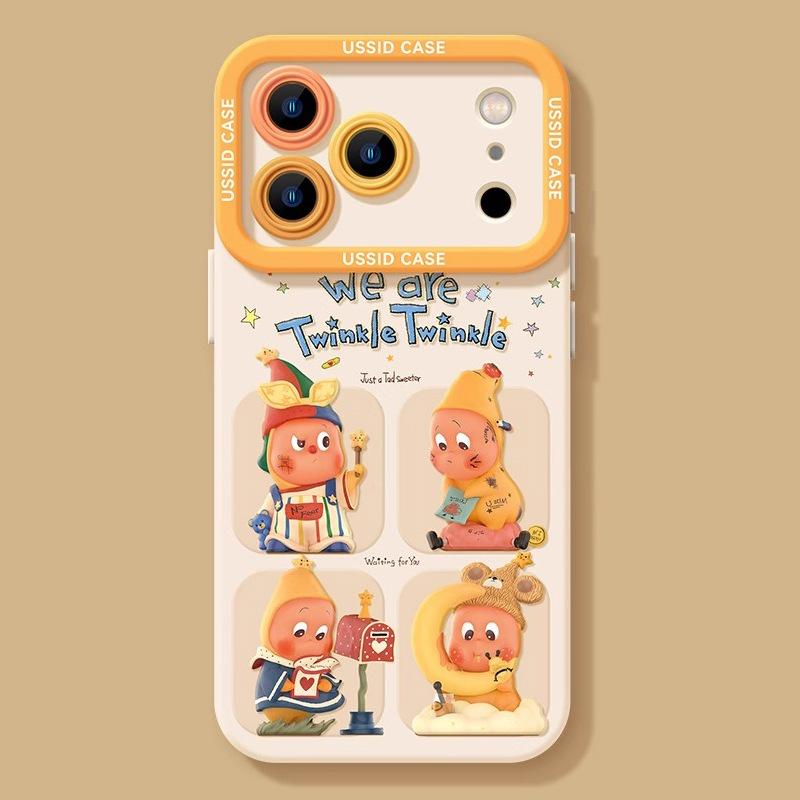 Apple Mobile Phone Case 17 Doll Suitable for iPhone16promax Girls High-value Magnetic Suction Bracket Soft Case