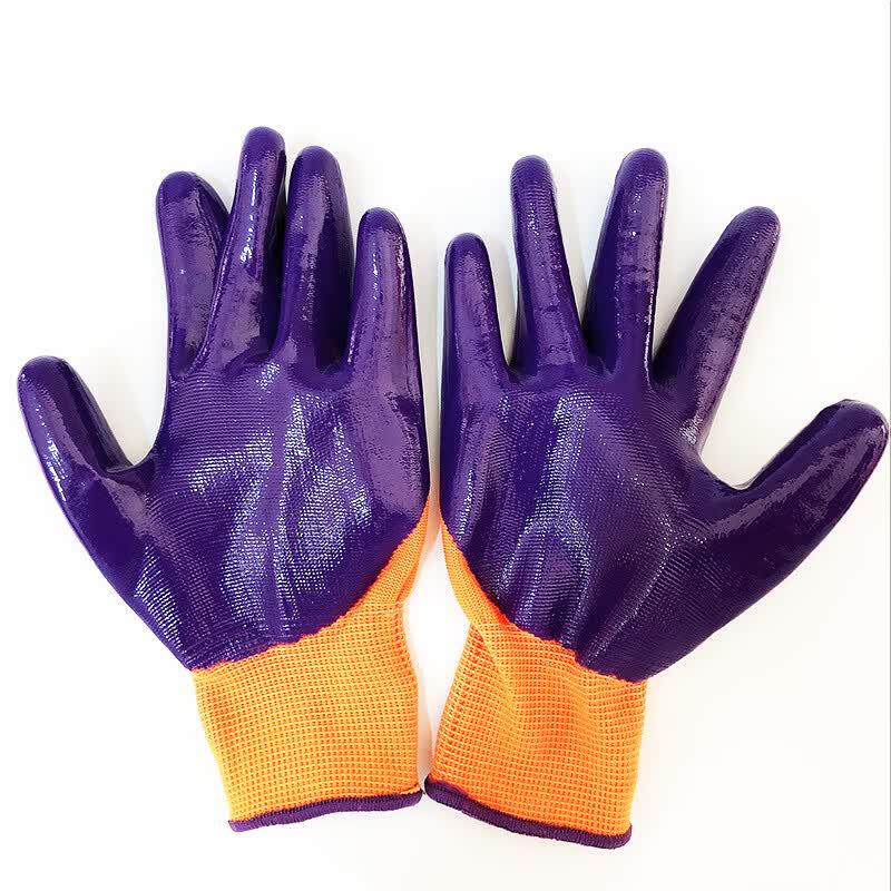 Luxin Nitrile Coated Oil-Proof Work Gloves