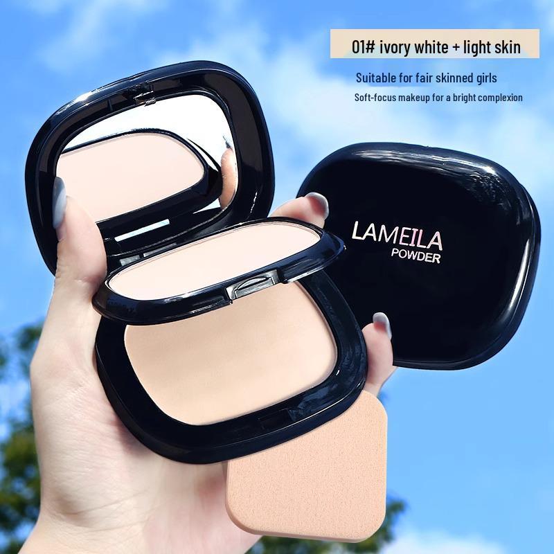 

Стойкая двухслойная фиксирующая пудра для сухой и жирной кожи - Консилер и рассыпчатая пудра для поправления макияжа