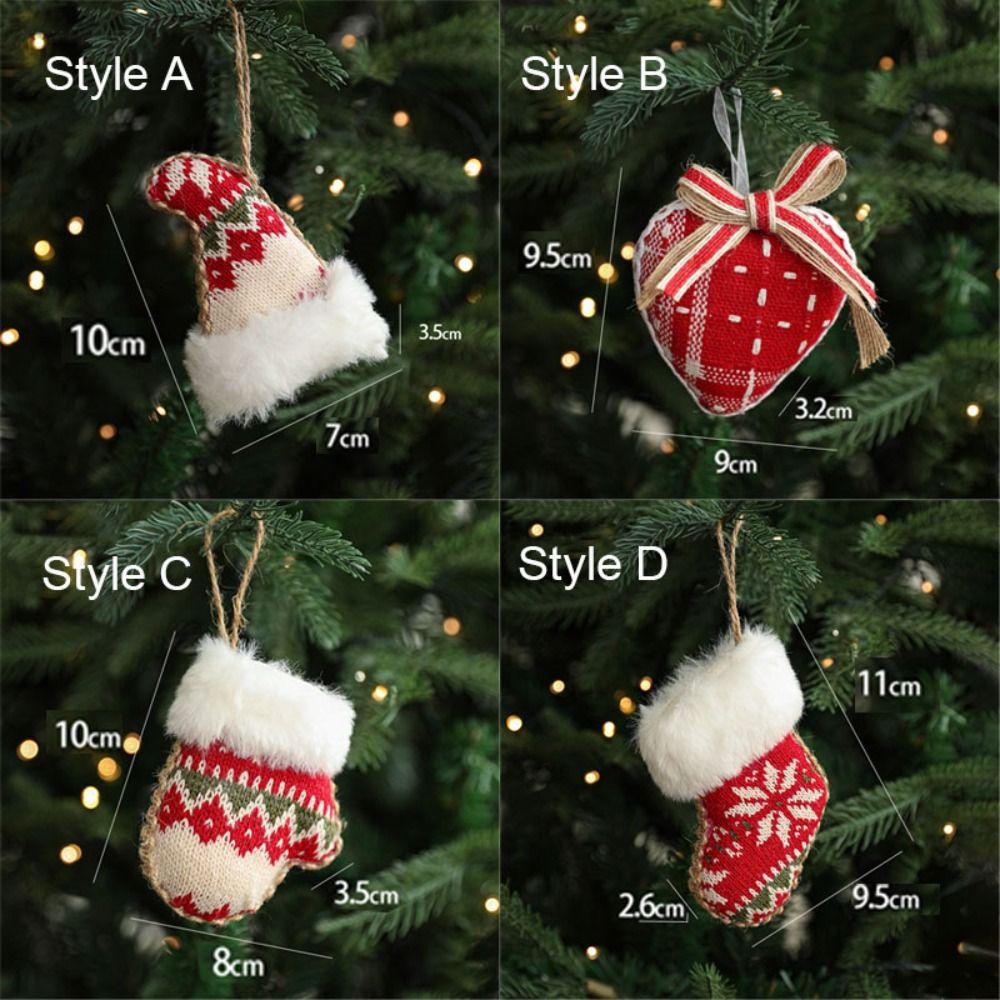 Hat Xmas Ornament Glove Christmas Tree Decorations Merry Christmas Christmas Tree Pendant  New Year