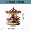 2D Flat Vintage Holiday Acrylic Carousel Shape Desktop Decoration, Home Decor Plaque Hanging Wall Art Decorative Garden Decoration for Room Door Signs
