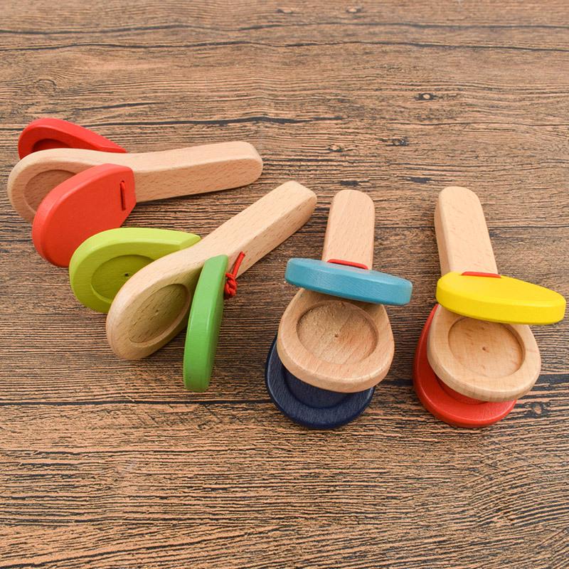 1/3pcs Orff Instruments Wooden Music Castanets Festival Party Entertainment Props Percussion Instrument Rhythm Cultivation TMZ