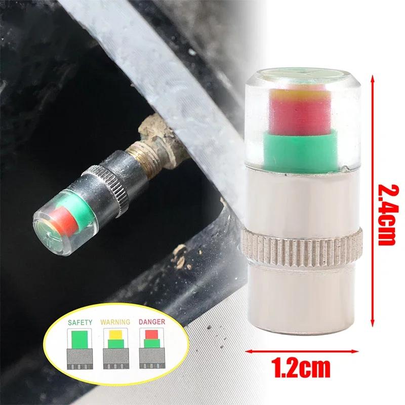 

1-8PCS Car Tire Pressure Indicator Tire Pressure Gauge Indicator Alert Monitoring Valve Cap Sensor Auto External Valve Detection 1PC