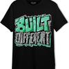 Built Different Unisex-Shirt passend zu AJ 3s Green Glow, Urban Clothing, Schwarz, Weiß