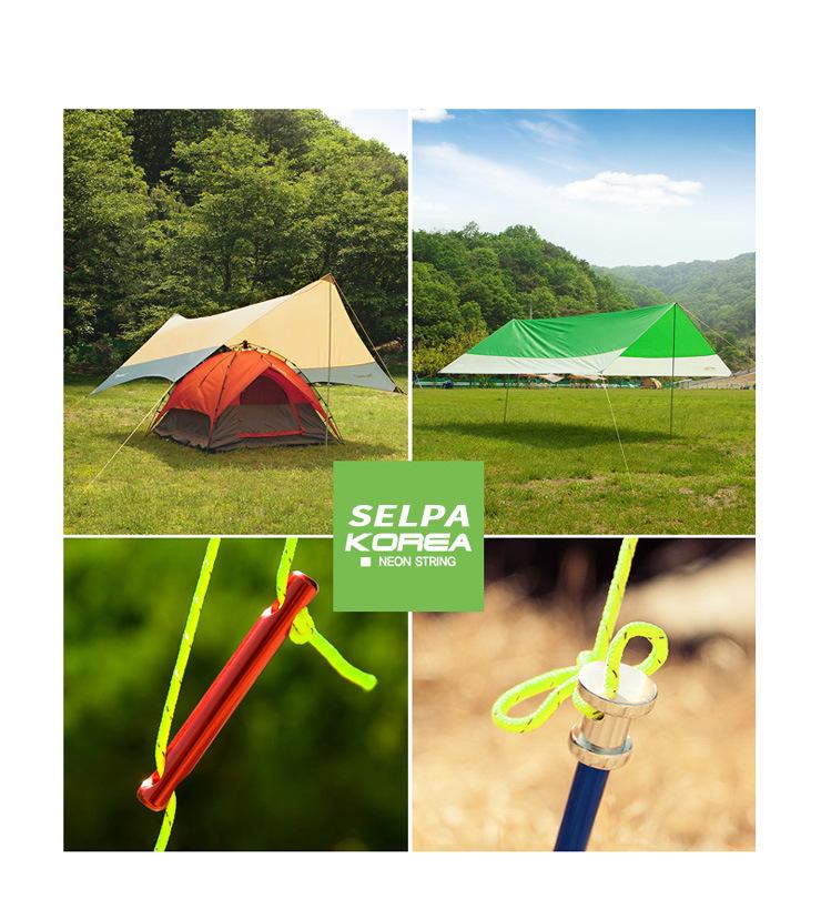 CLS High Visibility Reflective Rope 50m, 4mm, Durable Polypropylene for Outdoor Tent and Tarp Use