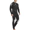 3mm Diving Suit Wetsuit Jumpsuit Long Sleeve Sunscreen Back Zipper Dragon Pattern XL Size