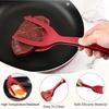 2 in 1 Egg Spatula,Egg Flipper Spatula Grip and Flip Spatula Tongs,Fried Eggs Turners Non-Stick Kitchen Shovel Omelette Clamp Kitchen Cooking Tool