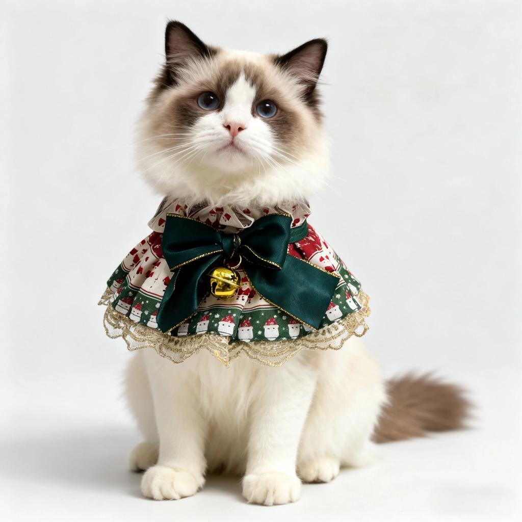 Teddy Pomeranian Cats Dogs Festive Accessories Holiday Pet Collar Christmas Bib for