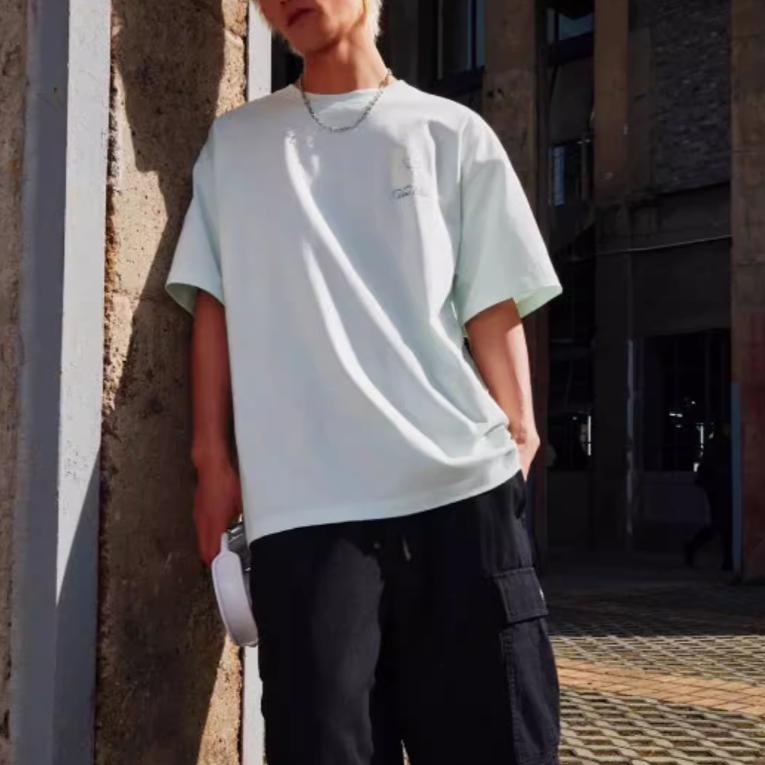 New Vans T Shirts Unisex Mint Green VN000NN2RNE