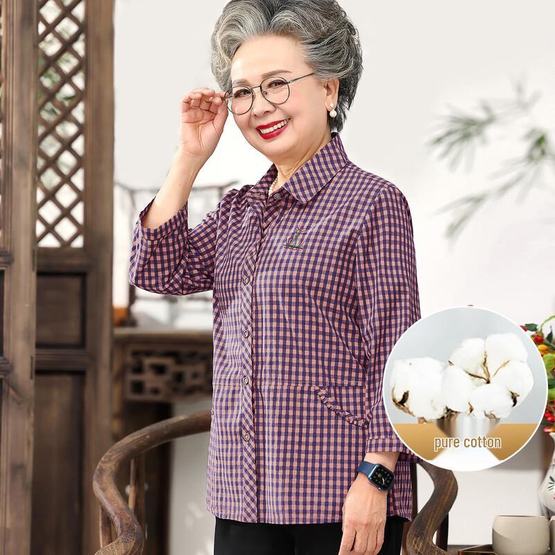 YUZHAOLIN Women s 100% Cotton Button-Down Shirt XL