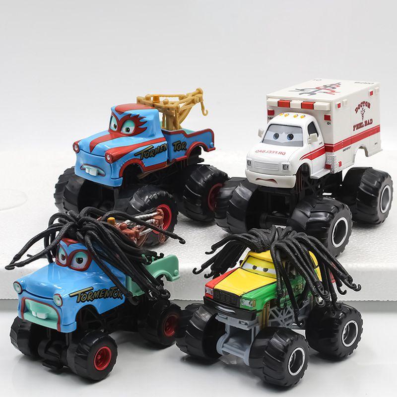 Realistic Animation Alloy Car Racing Cars Bigfoot Longhair Mater Children's Toys