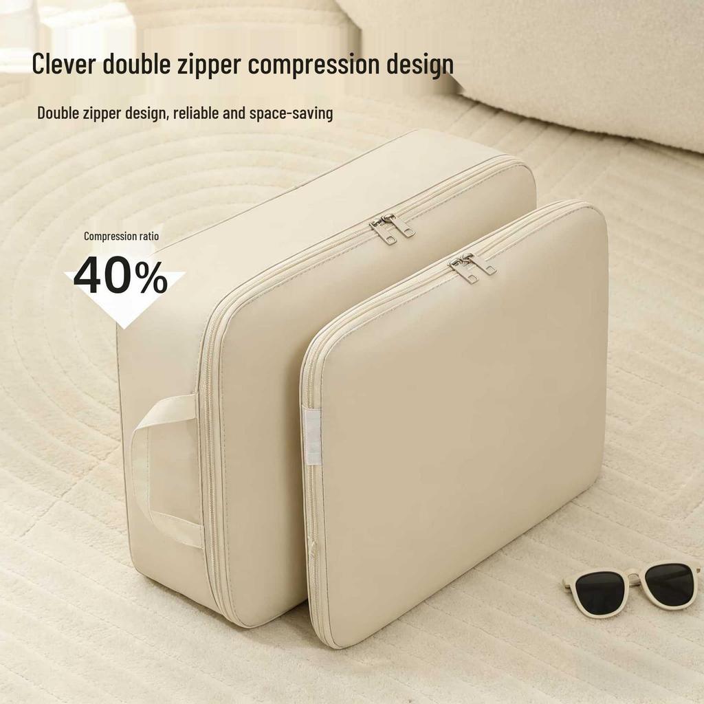 Portable Travel Compression Packing Set: Suitcase Bags for Underwear & Clothes