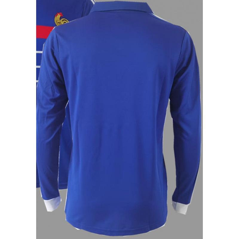 Retro jersey football jersey classic nostalgic Italy Japan Argentina AC France national team jersey long sleeve sportswear S