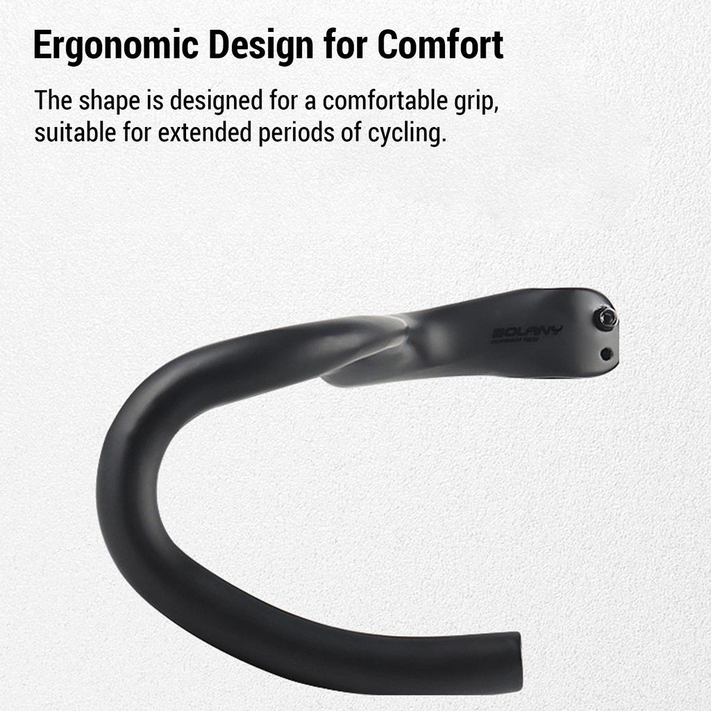 Road Bike Handlebars Aerodynamic Aluminum Integrated Handlebar Bracket Bicycle Accessory for