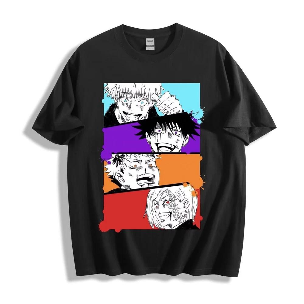 Jujutsu Kaisen Intense Panel Faces Tshirt Unisexga Collage Design Unisex Tee S