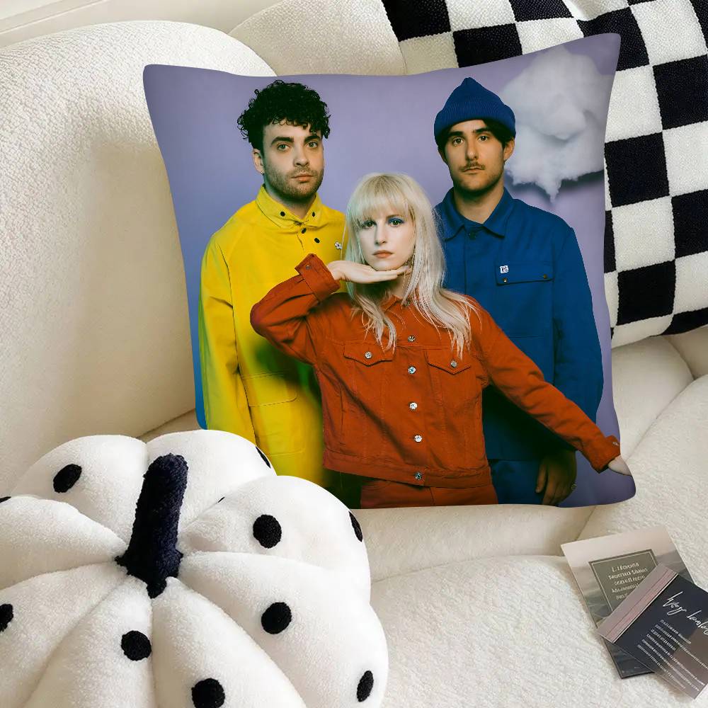 Federa per cuscino Paramore Federa quadrata alla moda Camera da letto Divano Stanza Decorazione Ins Tempo libero