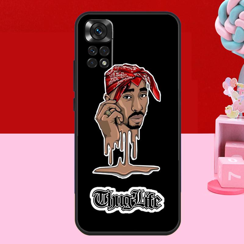 

2Pac Hip Hop Singer Case For Xiaomi Redmi Note 11 10 12 13 14 15 Pro Plus Redmi 15 C 14C 10C 12C 13C Soft Cover Redmi 13 4G
