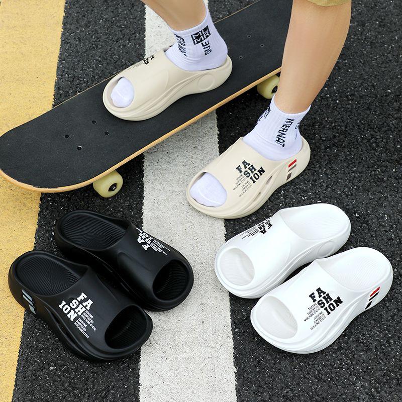 New High-End MenNon-Slip Odor-Resistant Thick Sole EVA Beach Slides Slippers Sandals