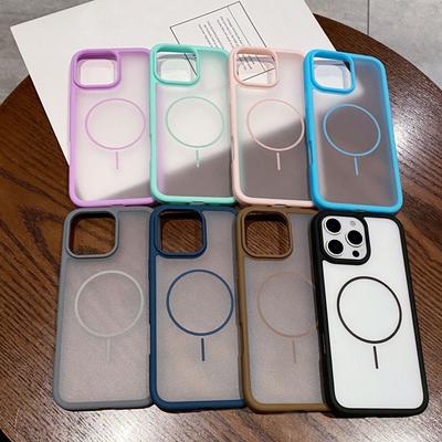 Thin Matte Magnetic Absorbing Mobile Phone Case 13 Suitable for IPhone 15 Promax Protective Case 14 Apple 16plus Case