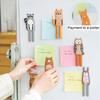 Refrigerator Magnet Cute Animal Shape Silicone Magnetic Hook Decorative Fridge Sticker Hanger Hook For Home