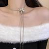 Nový Nádherný Lesklý Motýľový Sveter Náhrdelník Trendy Retiazka s Príveskami Strapec Kľúčna Kosť Choker Náhrdelník Dámske Šperky na Krk pre Dámy Darček