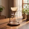 Stabiler Pour-Over Kaffee-Dripper-Ständer | Platzsparendes kompaktes Design, Gestell mit Holz