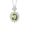 S925 Silver Necklace with Natural Gemstone/Garnet Pendant, Luxury Crystal Jewelry for Women