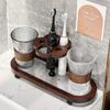 Chinese Style Electric Toothbrush & Storage Rack Set with Mouthwash Cup