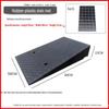 Rubber-Plastic Car Ramp: Slope Mat, Curb Edge, Uphill Climb, Triangle Speed Bump