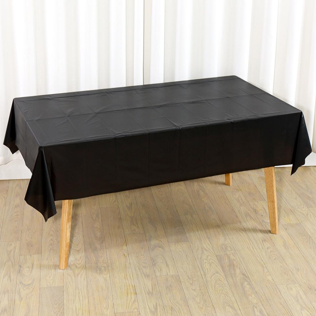 Disposable Solid Color Tablecloth Birthday Party Wedding Christmas Table Cover for Home Kitchen Dining Rectangle Tablecovers