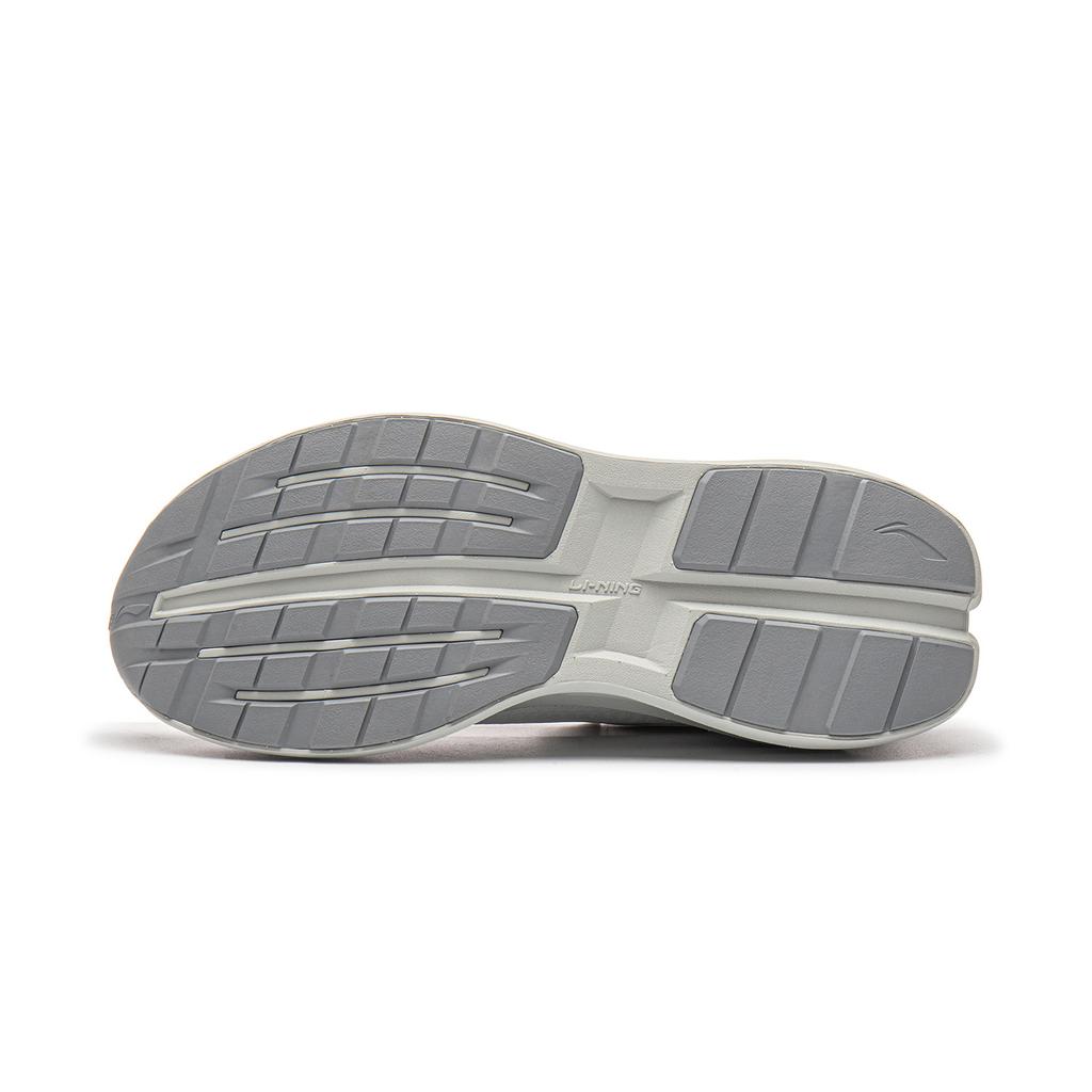 Li Ning Cushioning Abrasion Resistant Low top Casual Shoes Men's White Birch Gray AZGW229-4
