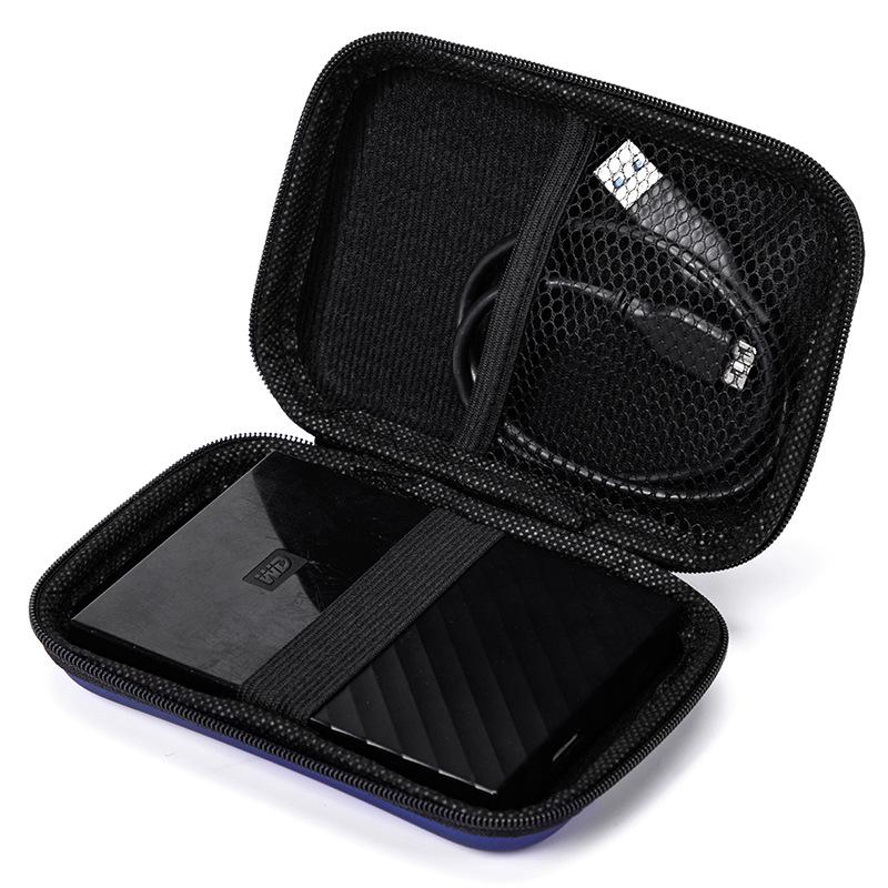 PU Neutral Hard Drive, Earphone, Data Cable, Charger, and Power Bank EVA Storage Bag for WD