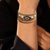 Pulseira de Couro PU com Fecho Elegante Adequada para Viagens, Festivais, Férias