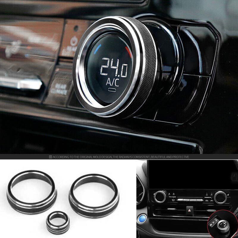 For Toyota Highlander - Black Aluminum Center Console AC Switch Ring new