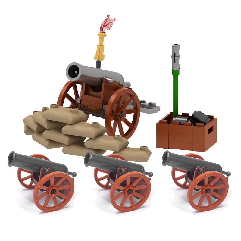 WW2 Military Outpost Scene MOC Building Block Set Soldier Lookout Drone Cannon Car Base Scale Model Kit Weapon Gun Launcher Toy Gift Present K057